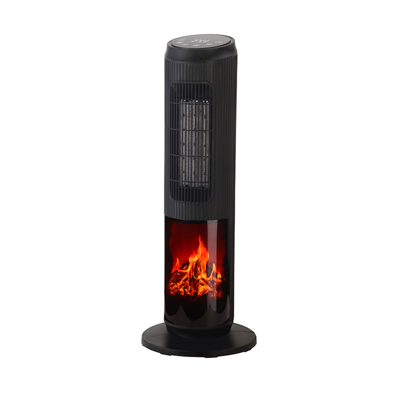 Chauffage de tour en céramique électrique 3D Flame avec télécommande