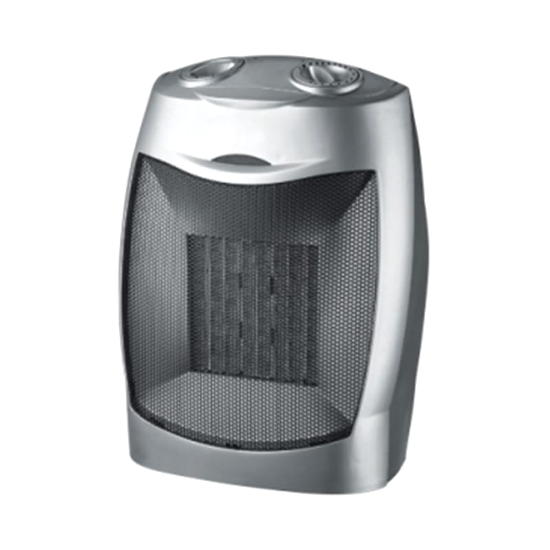 Réfonce de ventilateur électrique en céramique Silver PTC avec thermostat réglable et interrupteur de pointe